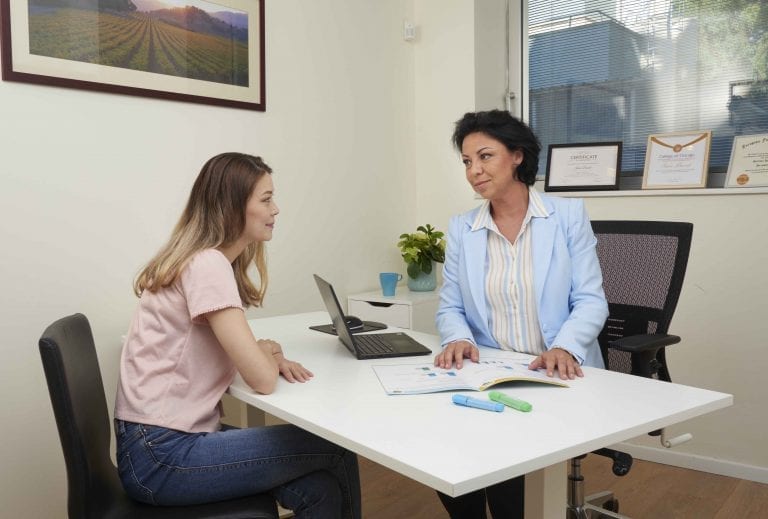 Woman in OCD Treatment