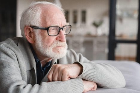 Old Man in Nostalgic Depression